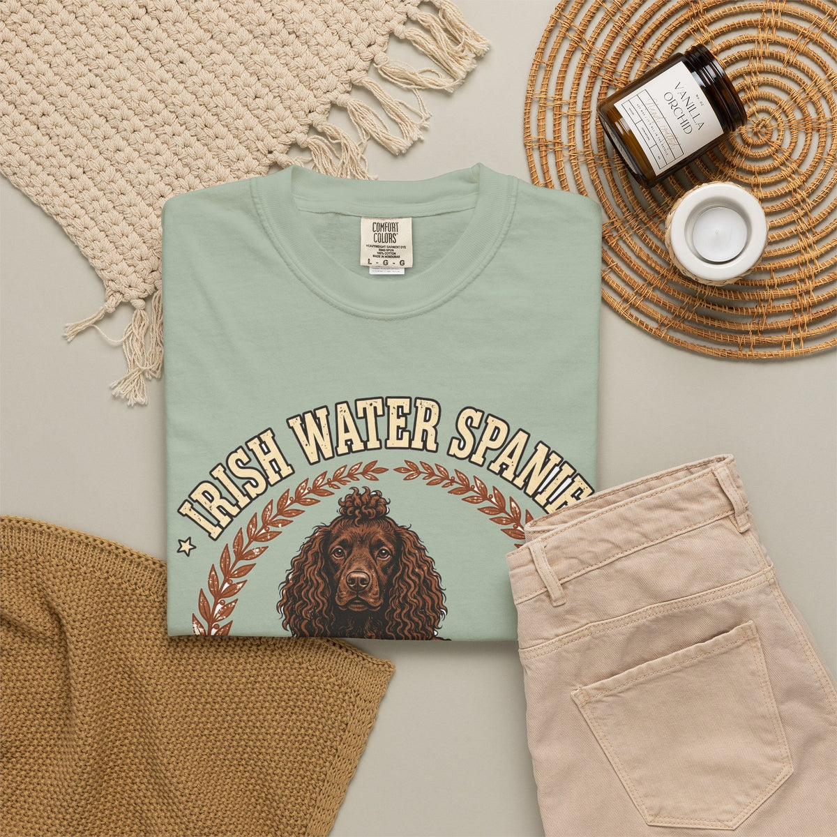 'Curly Cutie' Irish Water Spaniel T-Shirt — alternate view