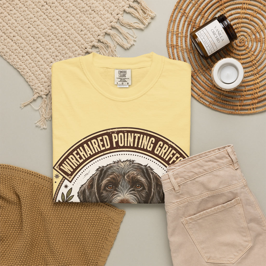 'Scruffy Point' Wirehaired Pointing Griffon T-Shirt — alternate view