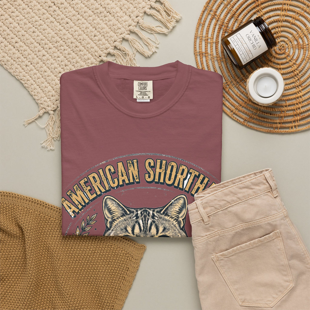 American Shorthair Classic Cat Energy Tee