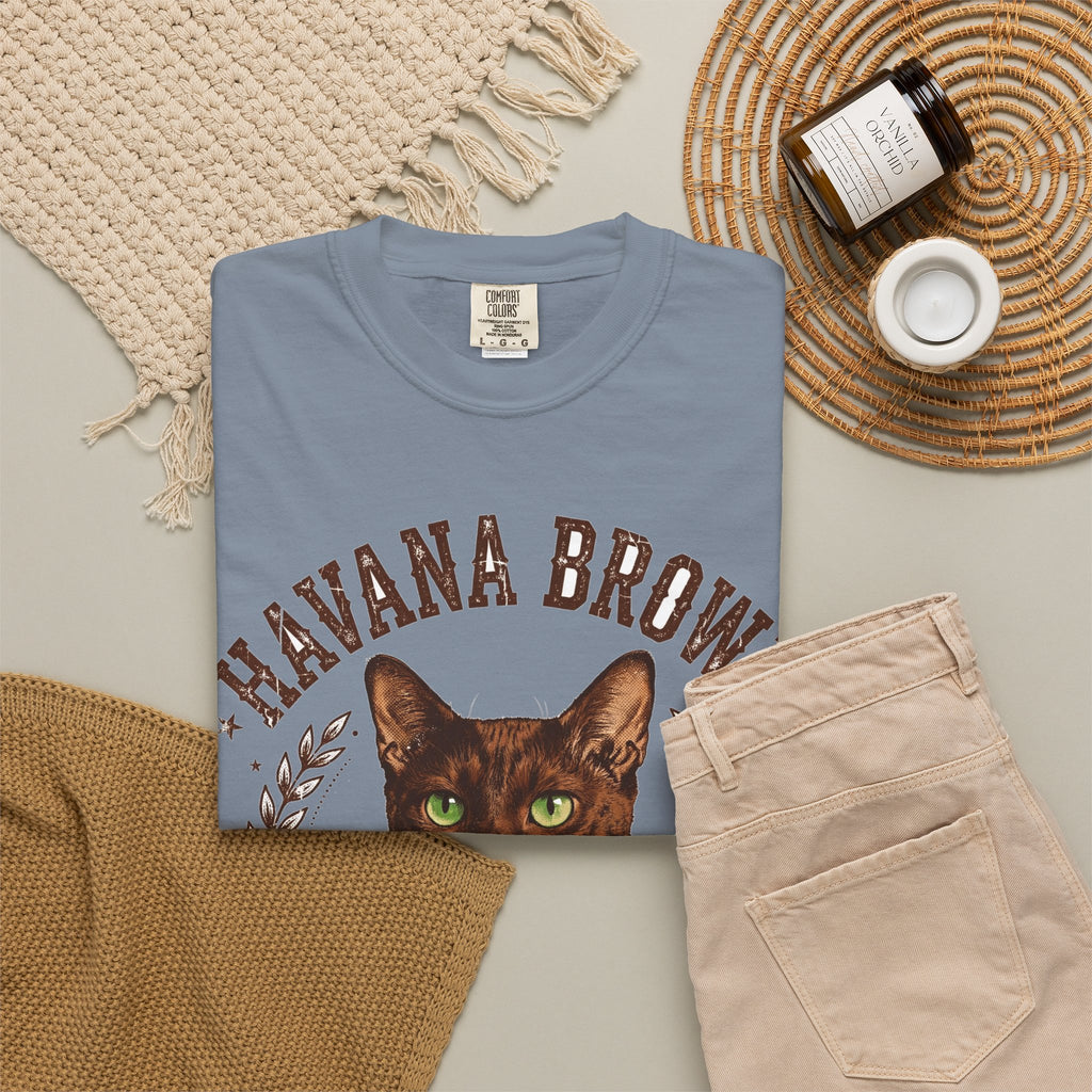 'Cocoa Club' Havana Brown Cat T-Shirt — alternate view