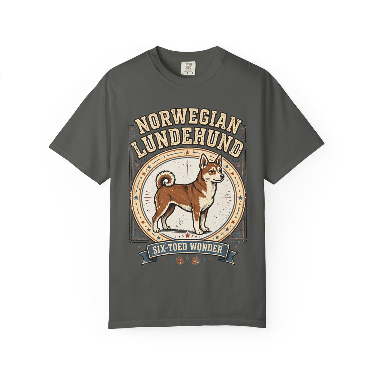 'Six-Toed Wonder' Norwegian Lundehund T-Shirt — alternate view