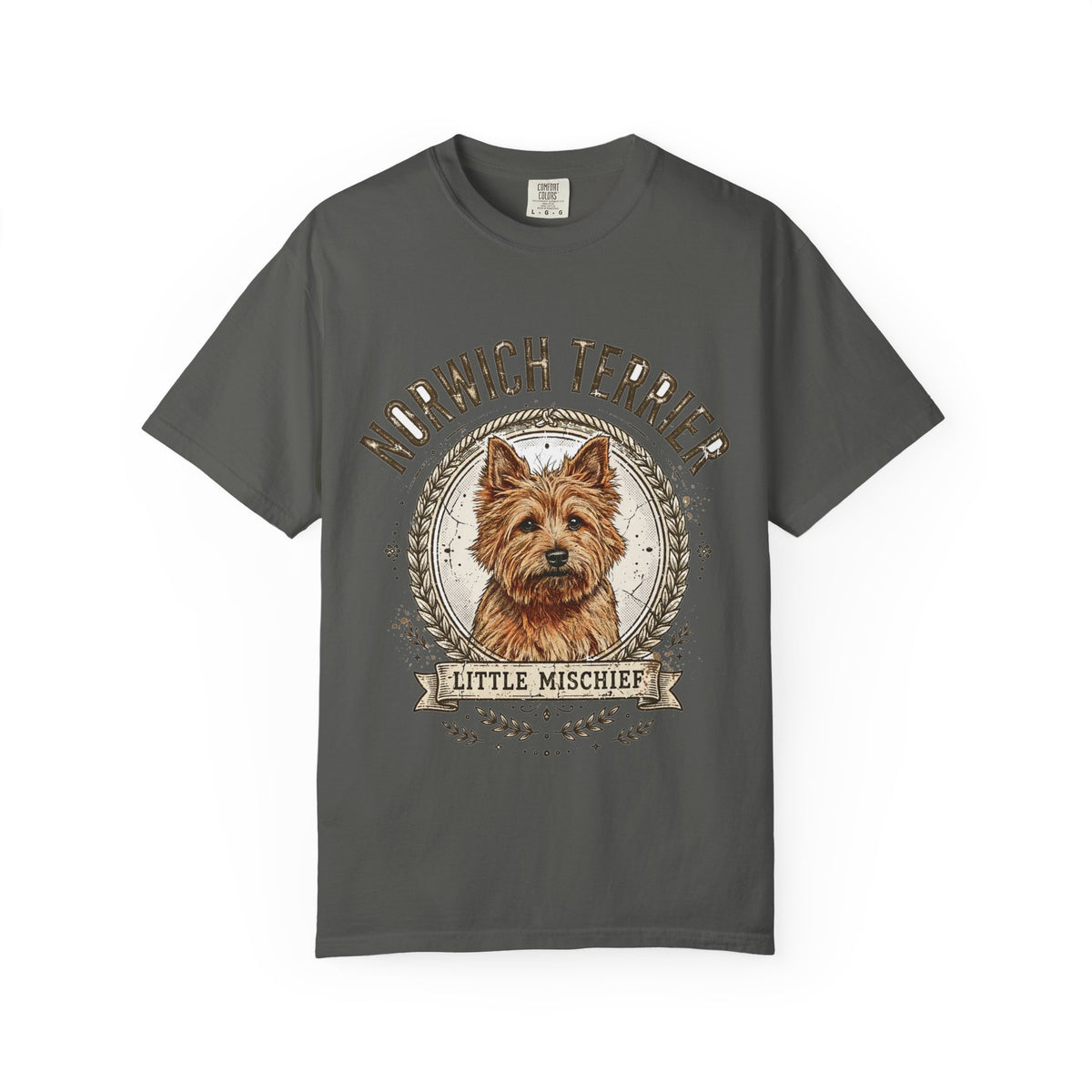 'Little Mischief' Norwich Terrier T-Shirt — alternate view