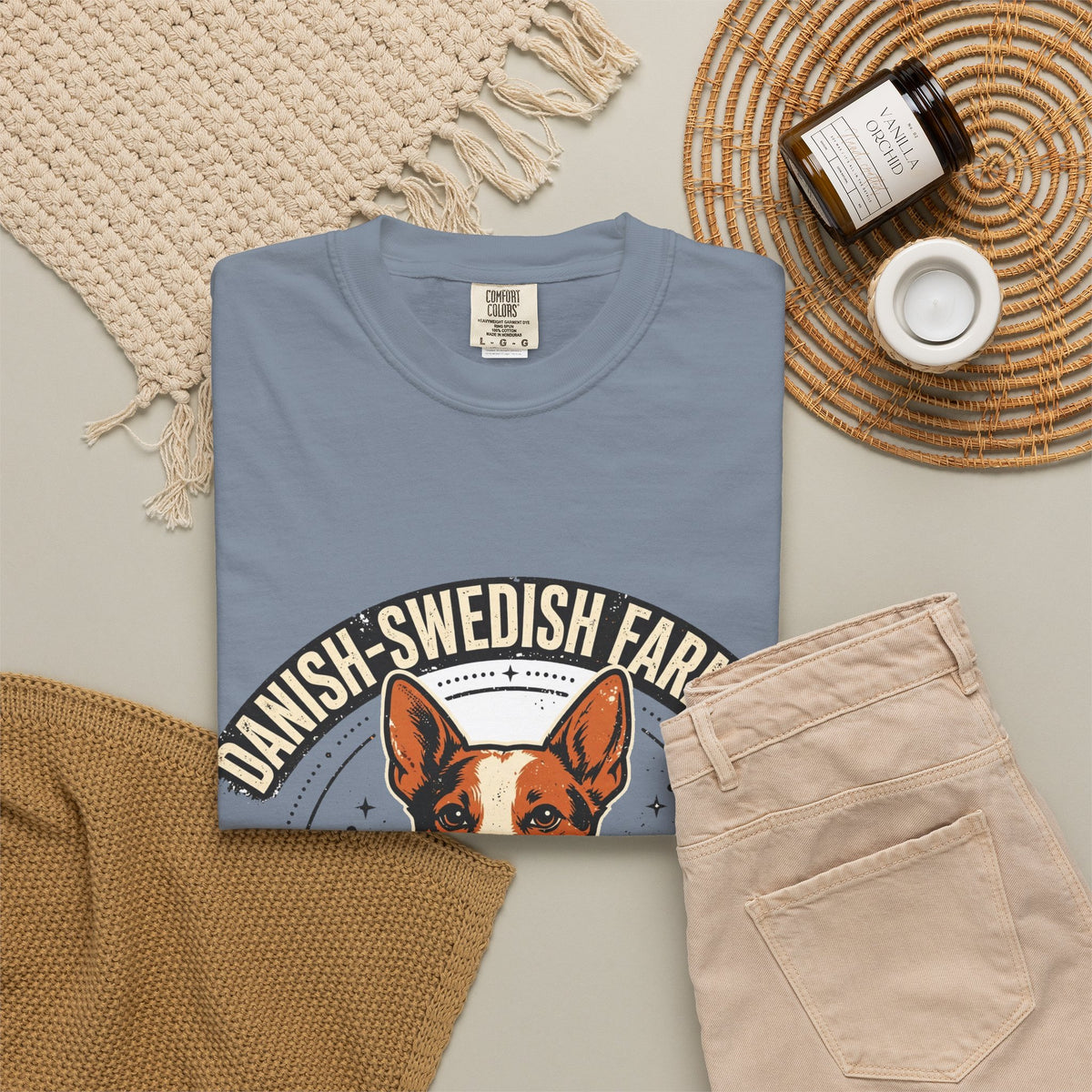 'Farm Dog Famous' Danish-Swedish Farmdog T-Shirt — alternate view