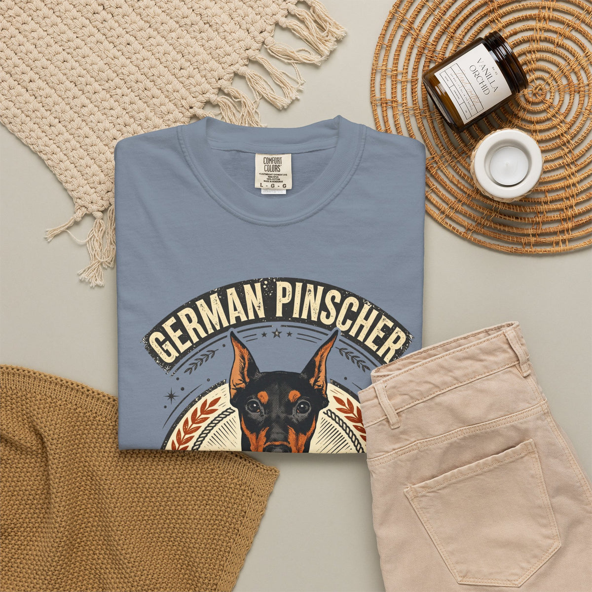 'Pinscher Power' German Pinscher T-Shirt — alternate view
