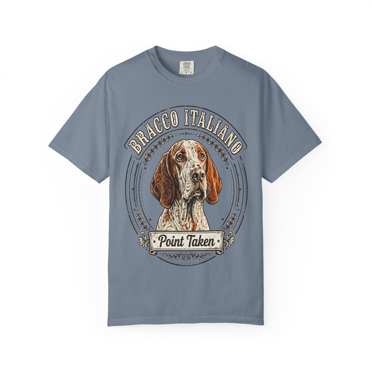'Point Taken' Bracco Italiano T-Shirt — alternate view