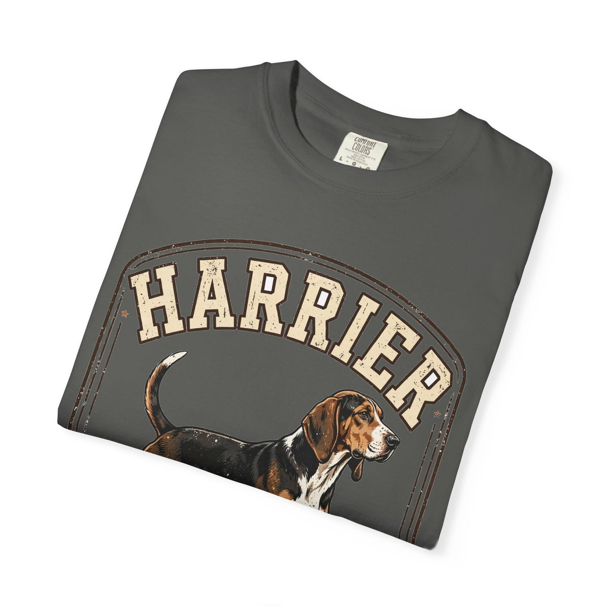 'Hunt Long, Snuggle Longer' Harrier T-Shirt — alternate view