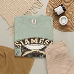 'Blue-Eyed Chatterbox' Siamese Cat T-Shirt — alternate view