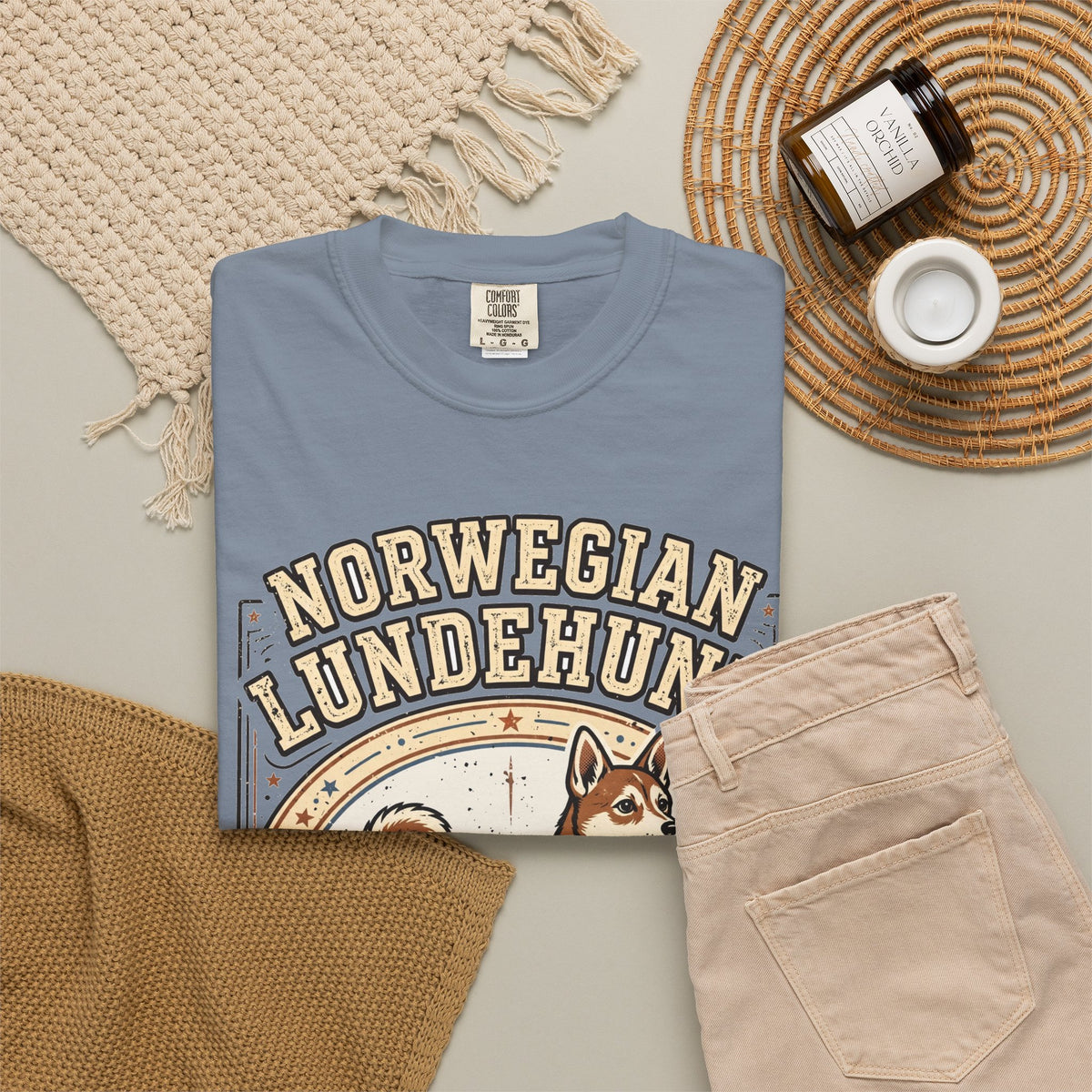 'Six-Toed Wonder' Norwegian Lundehund T-Shirt — alternate view