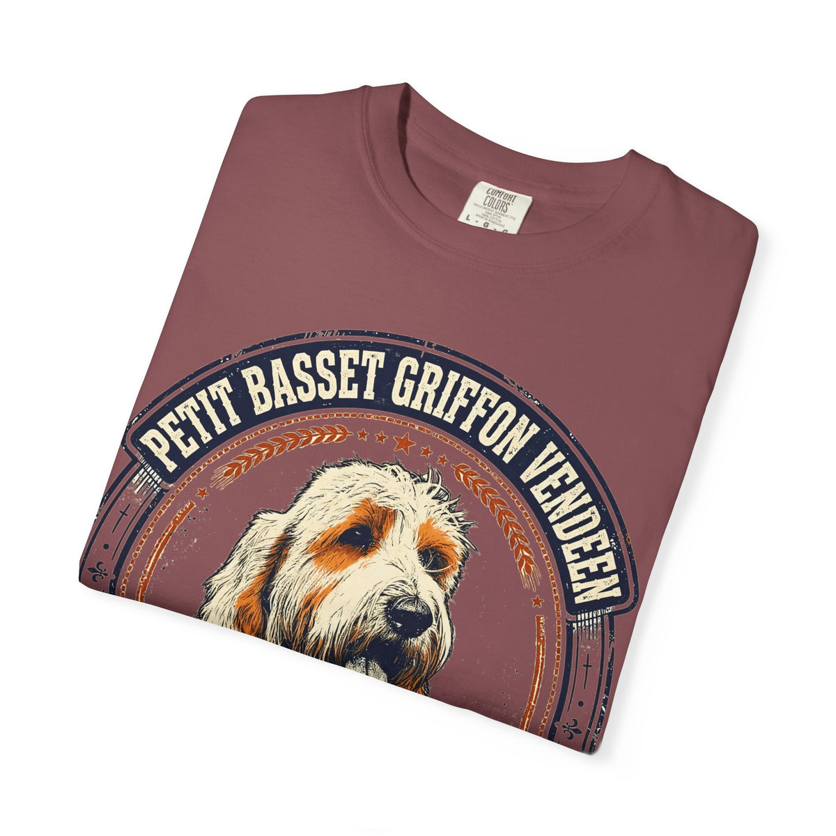 'Basset Happy' Petit Basset Griffon Vendéen T-Shirt — alternate view