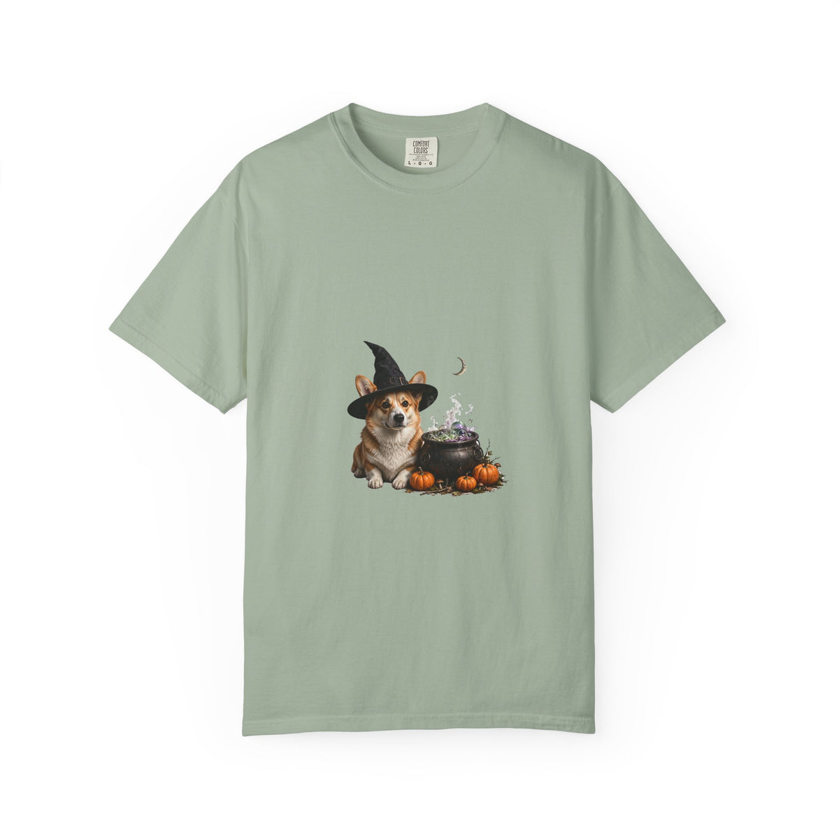 Corgi Witch Pup Halloween Tee