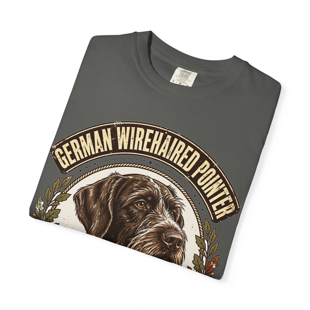 'Scruffy Sharpshooter' German Wirehaired Pointer T-Shirt — alternate view