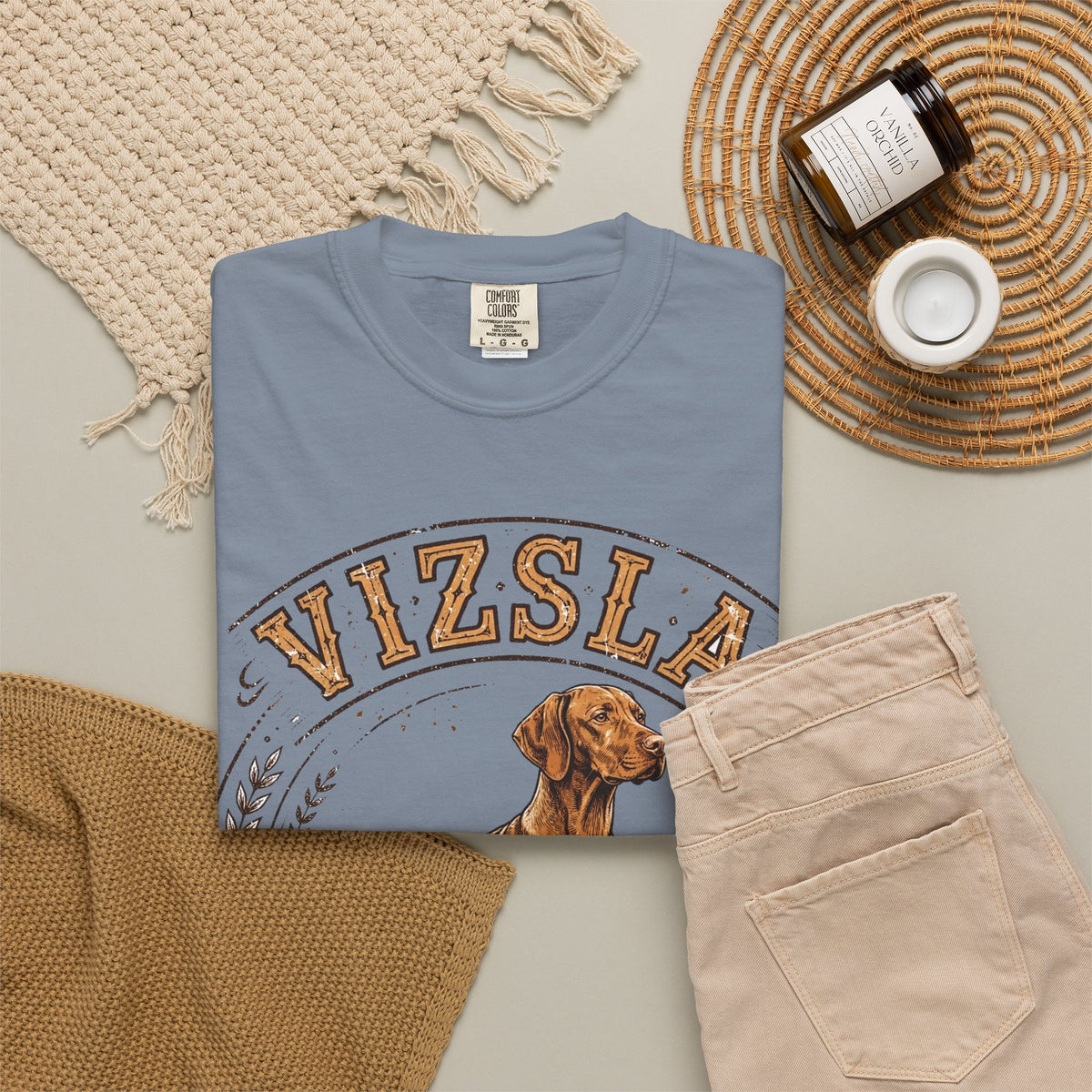 'Velcro Dog' Vizsla T-Shirt — alternate view
