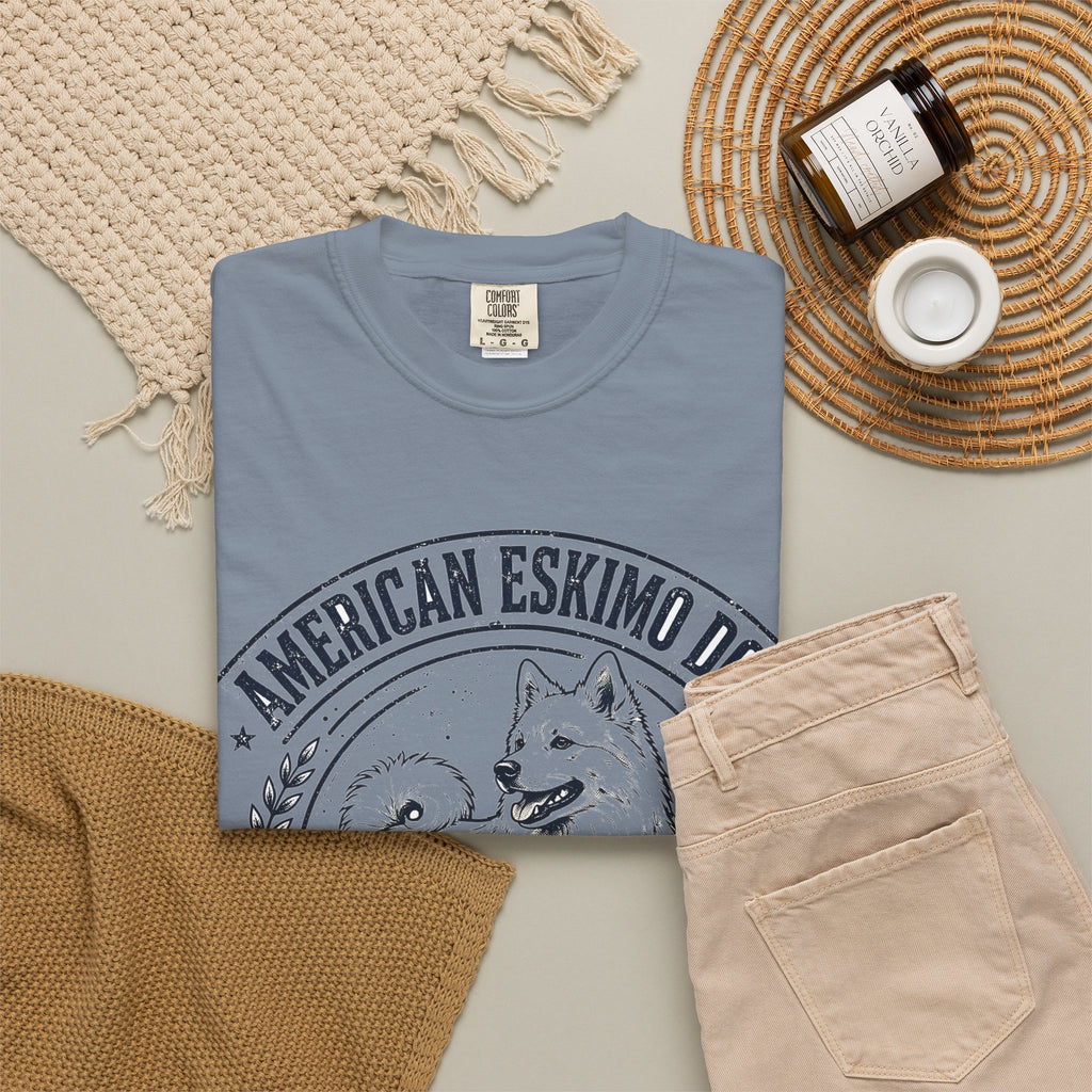 'Snowball Soul' American Eskimo Dog T-Shirt — alternate view