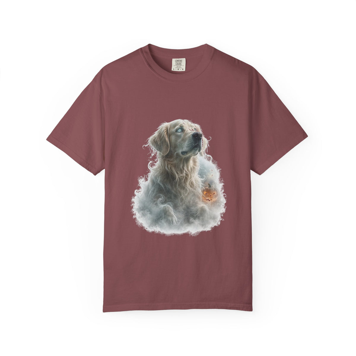 Golden Retriever Spooky Ghost Halloween Tee