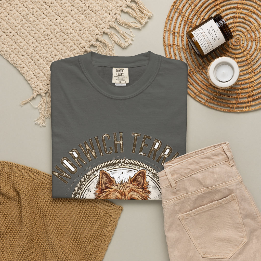 'Little Mischief' Norwich Terrier T-Shirt — alternate view