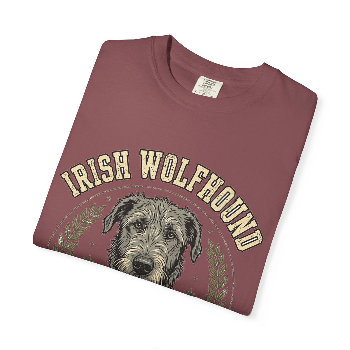 'Gentle Titan' Irish Wolfhound T-Shirt — alternate view