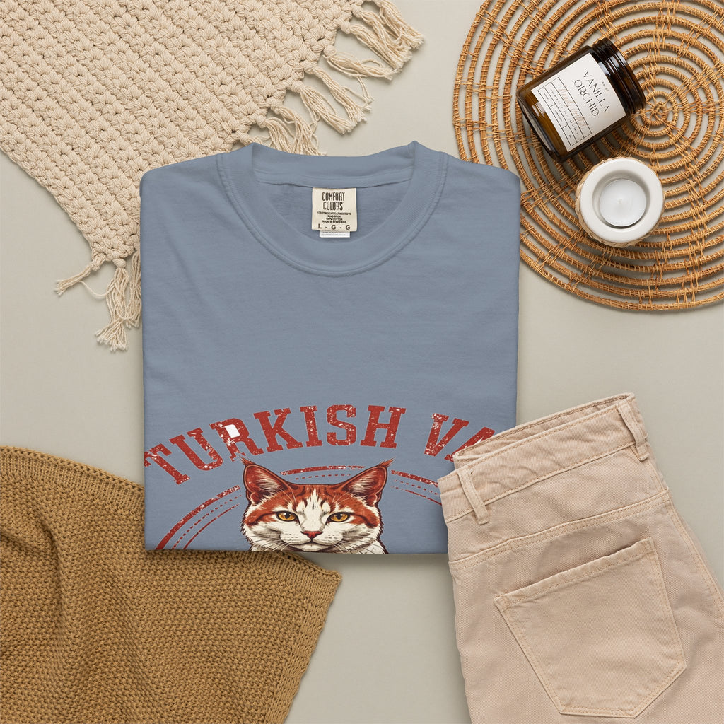 'Pool Party' Turkish Van Cat T-Shirt — alternate view