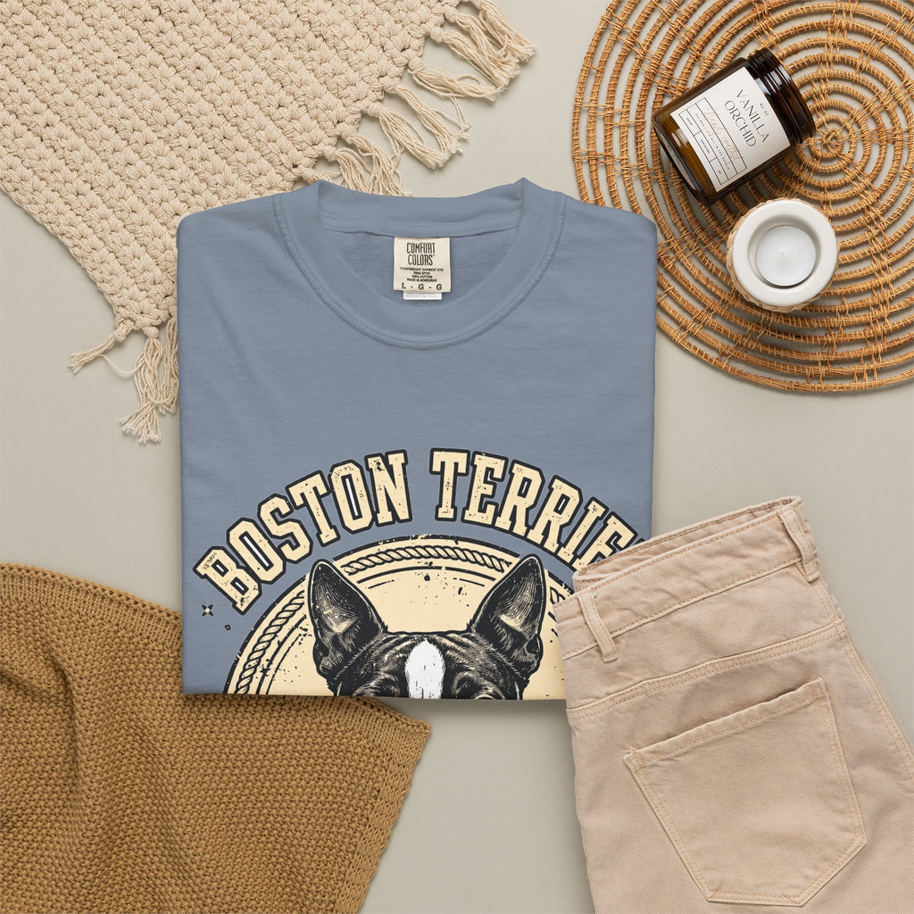 'Tuxedo Goofball' Boston Terrier T-Shirt — alternate view