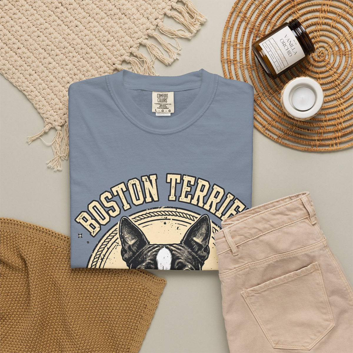 'Tuxedo Goofball' Boston Terrier T-Shirt — alternate view