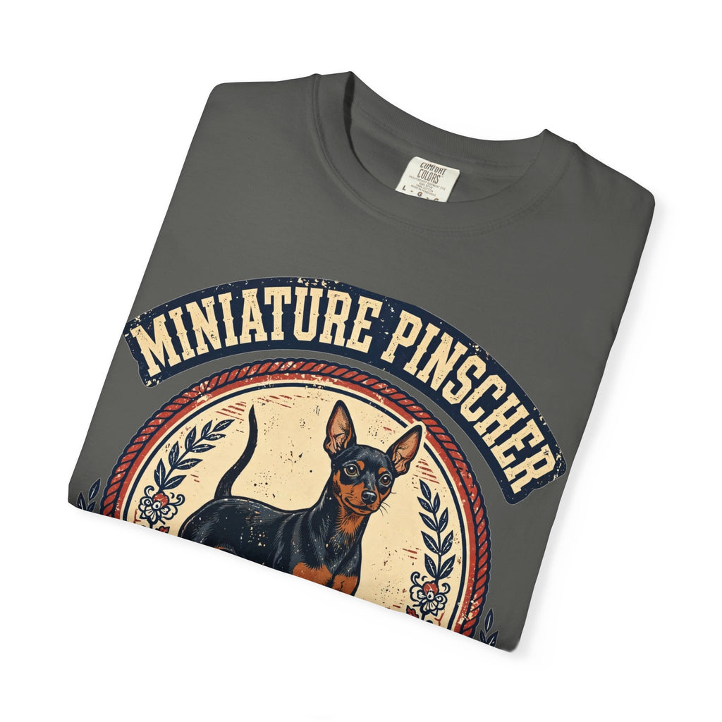 'Tiny King' Miniature Pinscher T-Shirt — alternate view