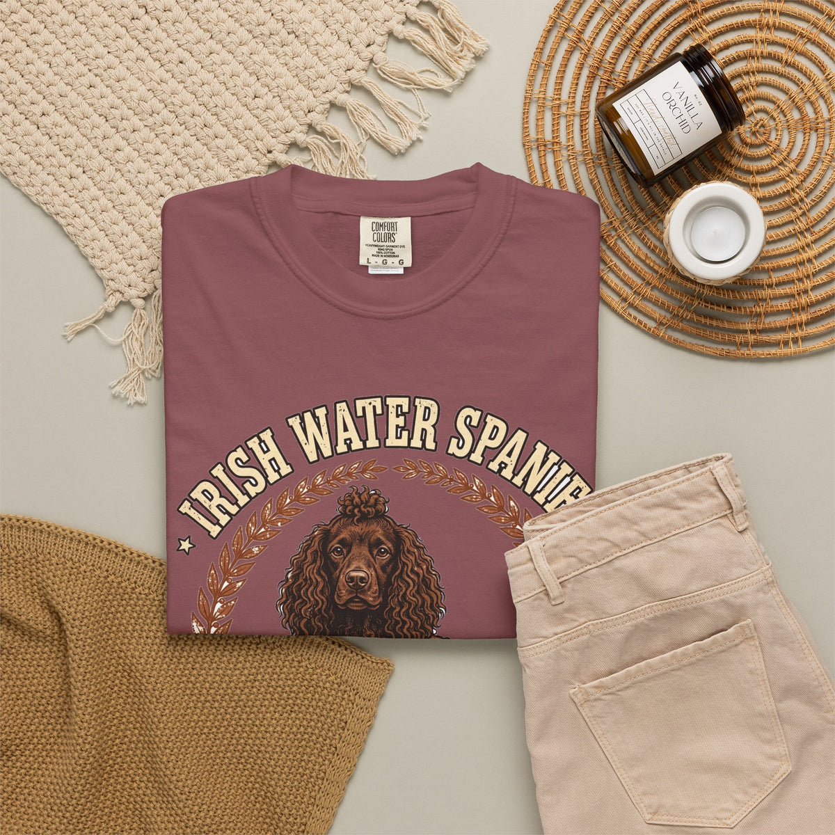 'Curly Cutie' Irish Water Spaniel T-Shirt — alternate view