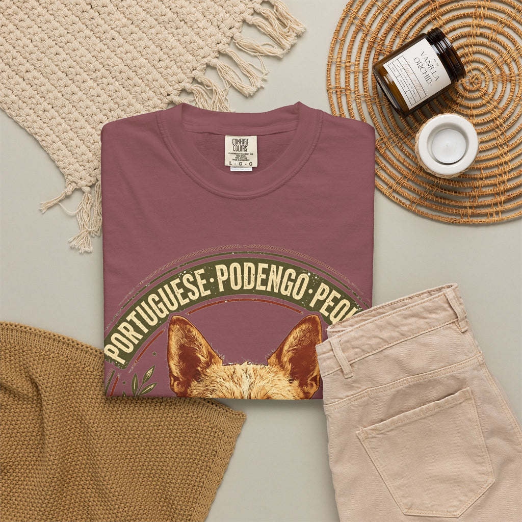 'Podengo Tiny Hunter' Portuguese Podengo Pequeno T-Shirt — alternate view
