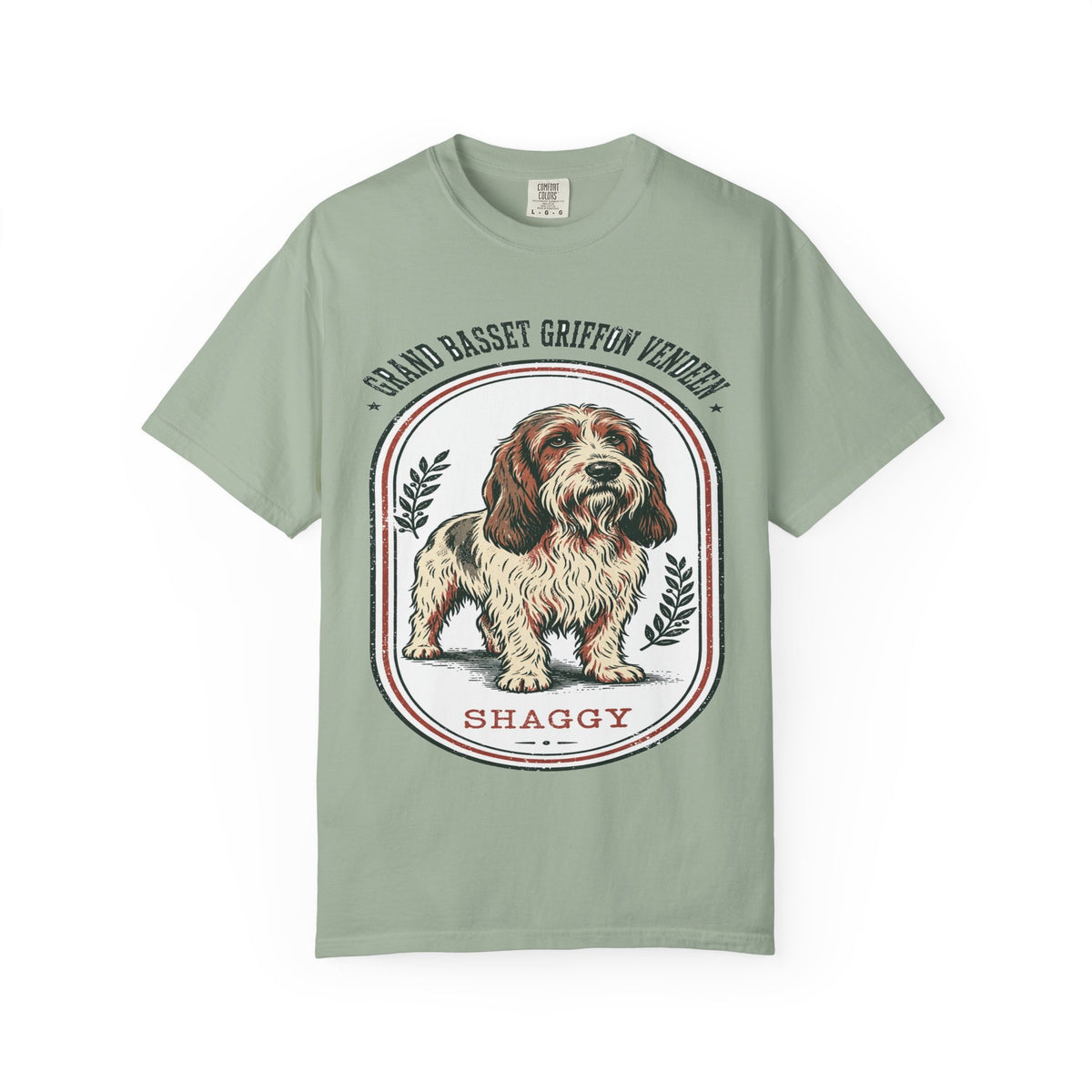 'Shaggy' Grand Basset Griffon Vendeen T-Shirt — alternate view