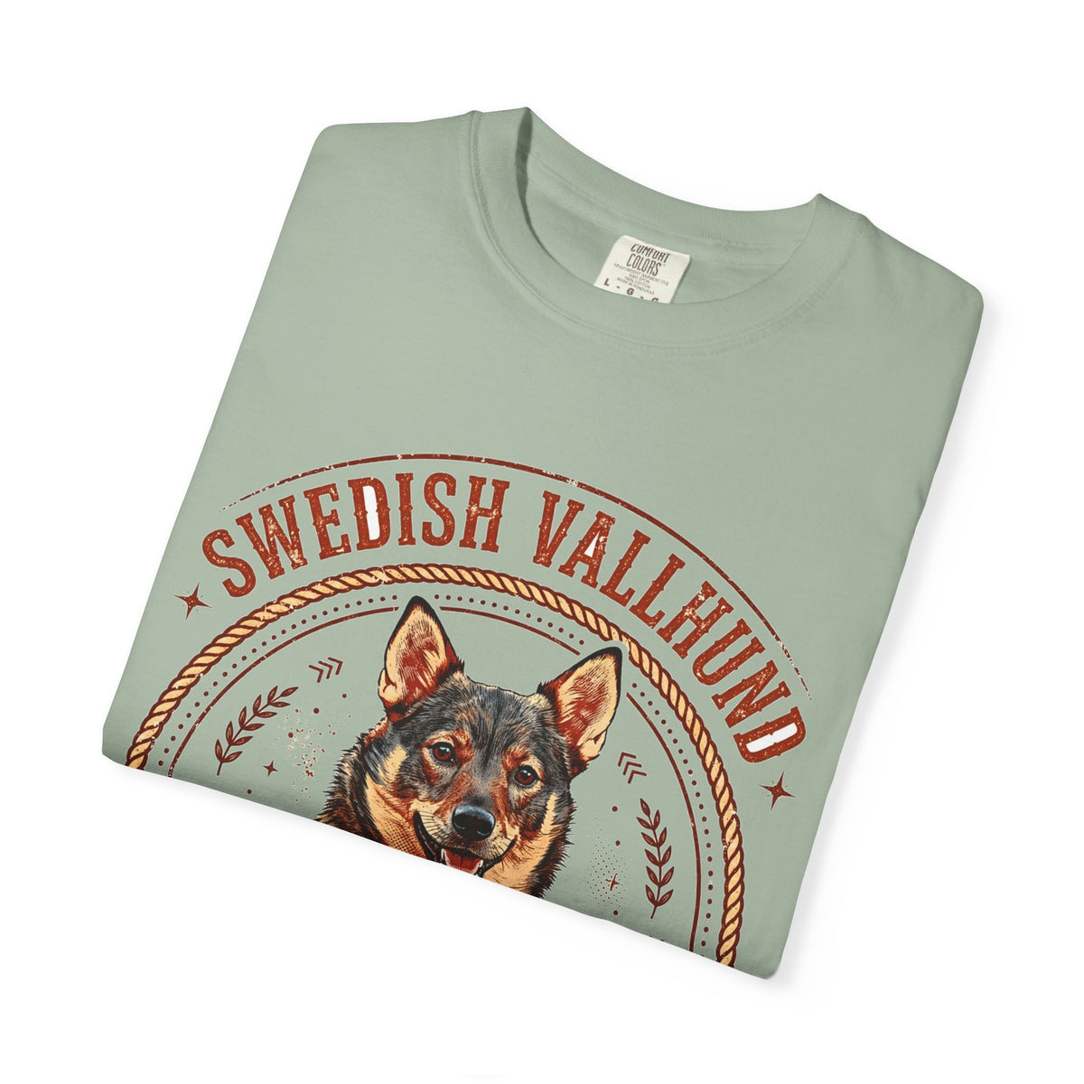 'Viking Herder' Swedish Vallhund T-Shirt — alternate view