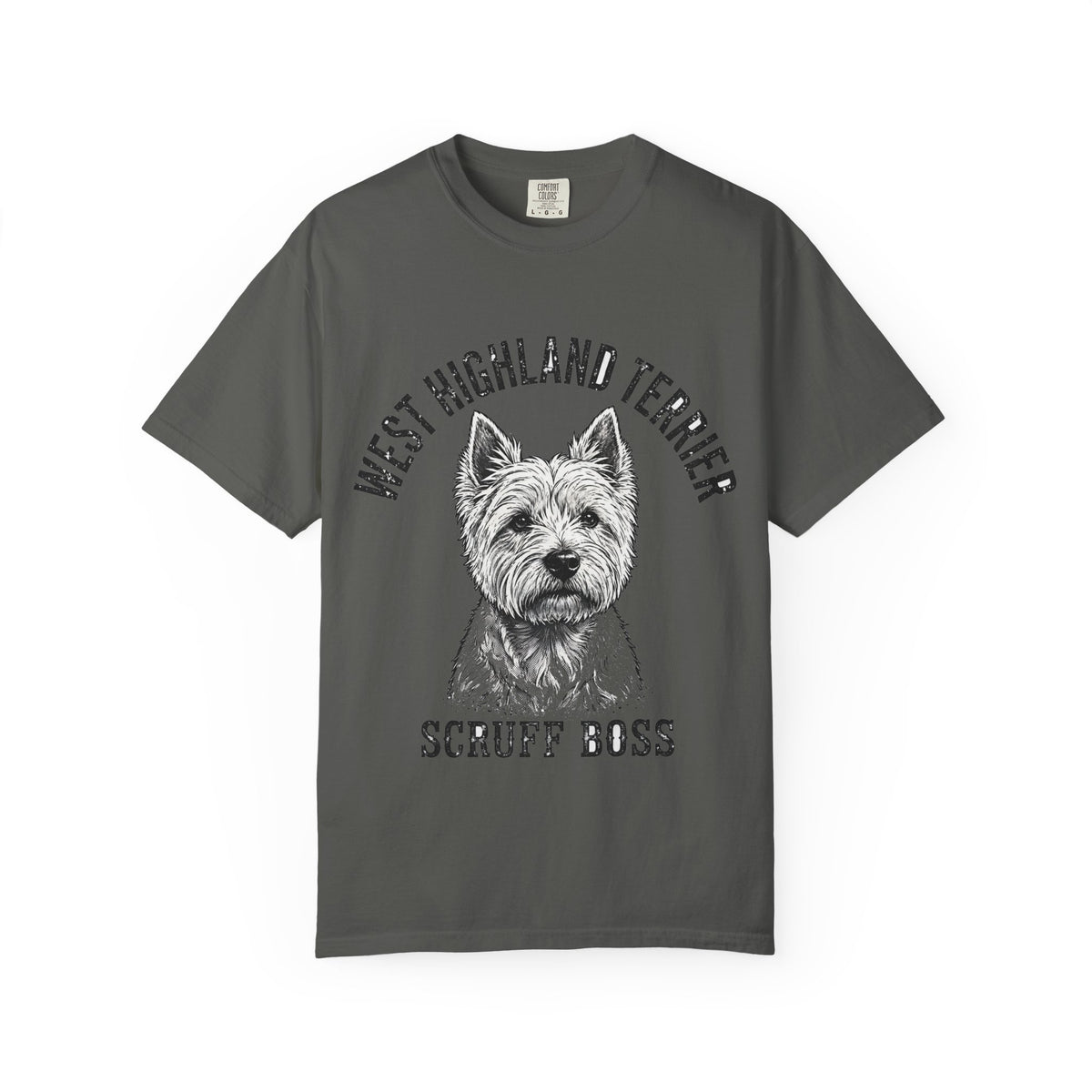 'Scruff Boss' West Highland Terrier T-Shirt — alternate view