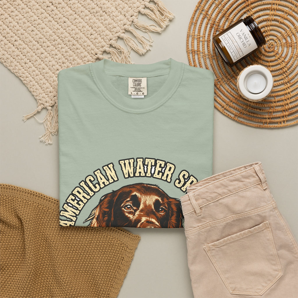 American Water Spaniel Curly Sportster Tee