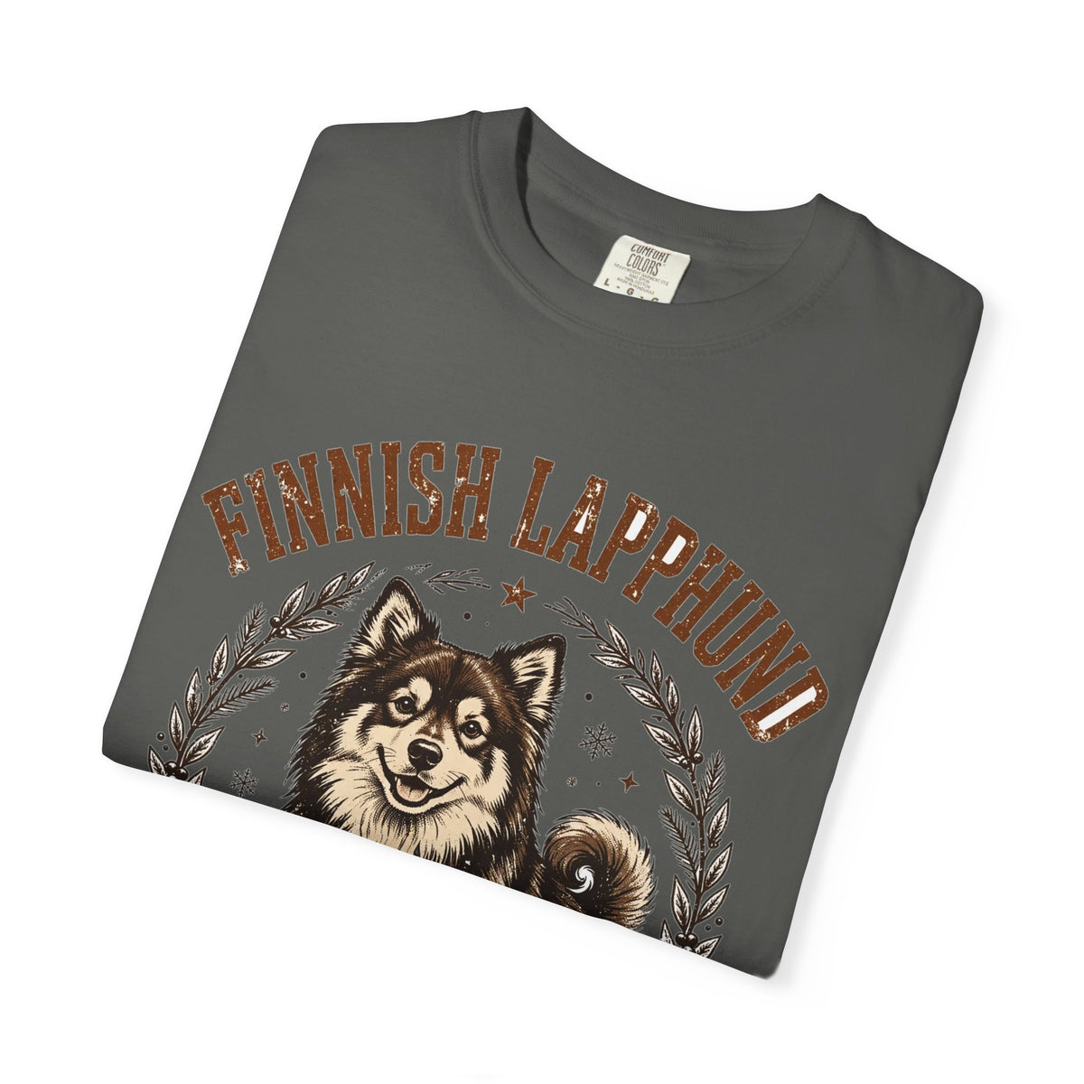 'Arctic Floof' Finnish Lapphund T-Shirt — alternate view