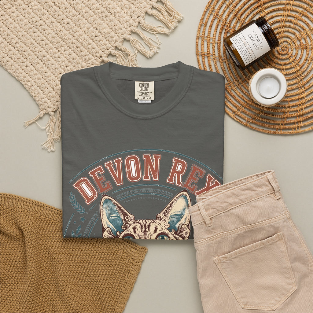 'Pixie Ears Club' Devon Rex T-Shirt — alternate view