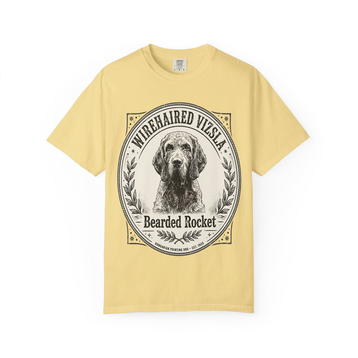 'Bearded Rocket' Wirehaired Vizsla T-Shirt — alternate view