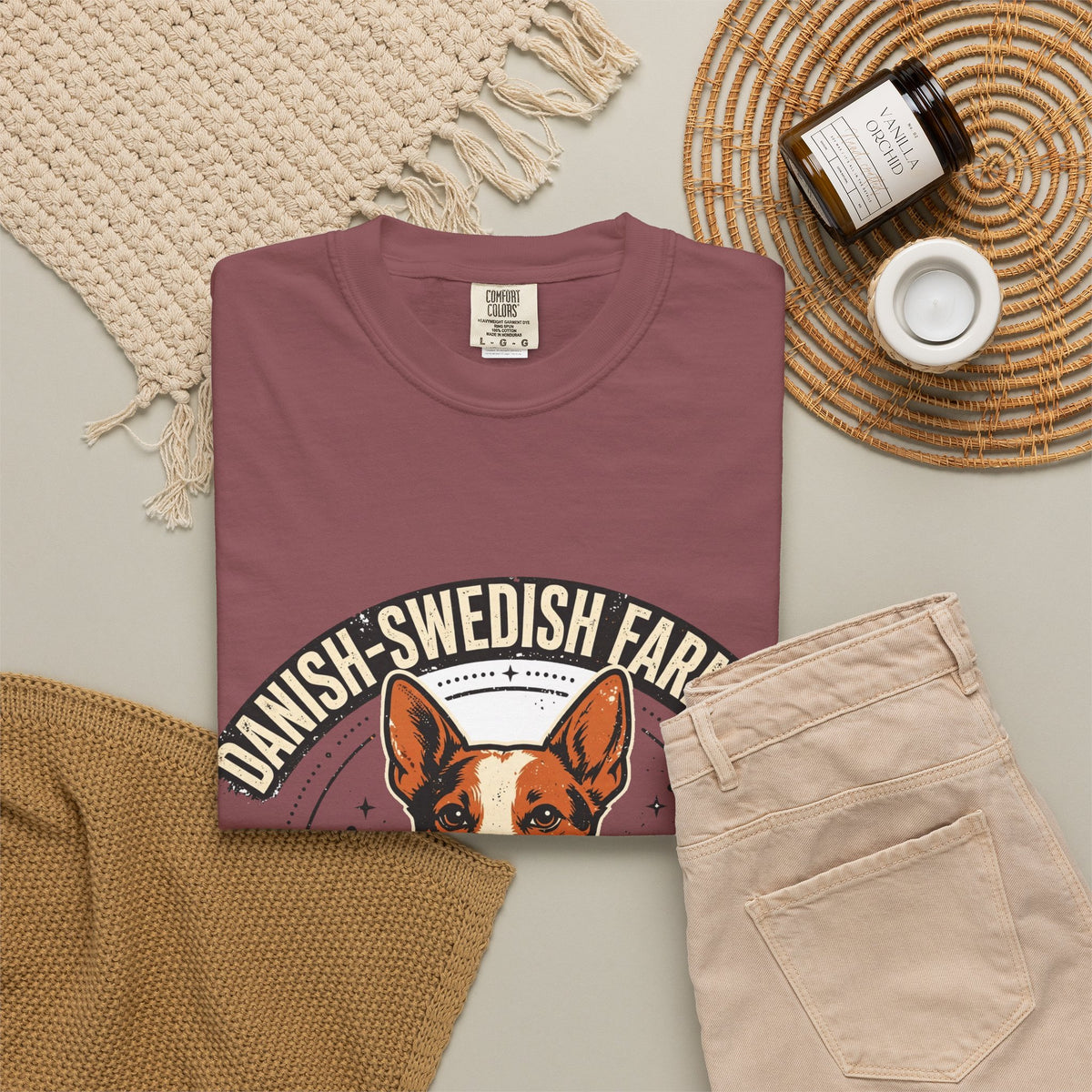 'Farm Dog Famous' Danish-Swedish Farmdog T-Shirt — alternate view