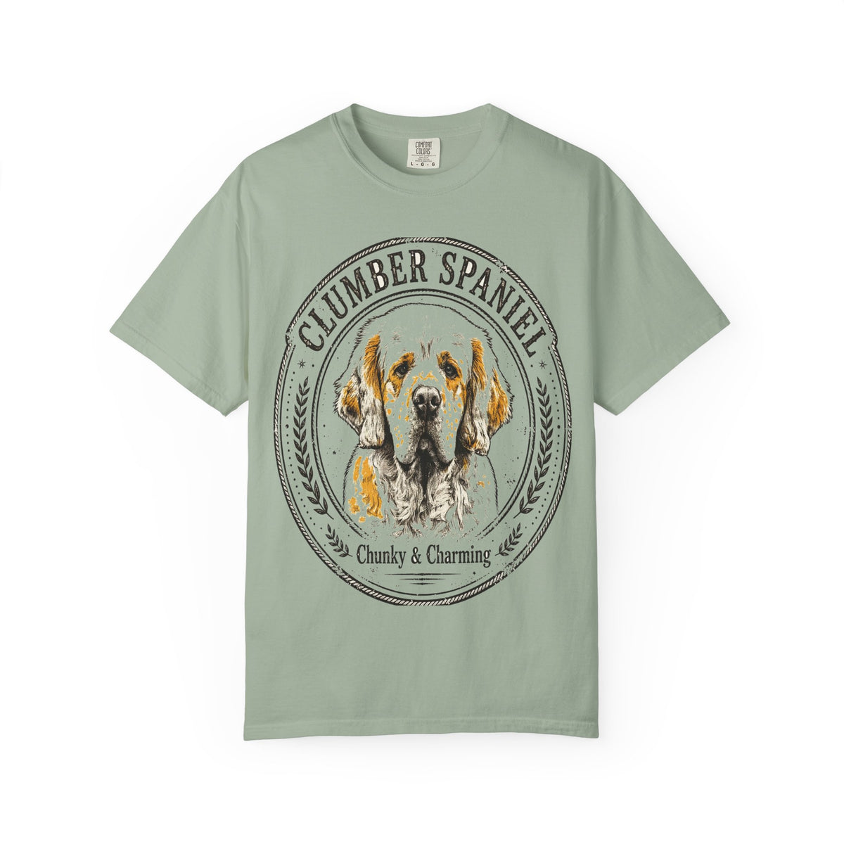 'Chunky & Charming' Clumber Spaniel T-Shirt — alternate view