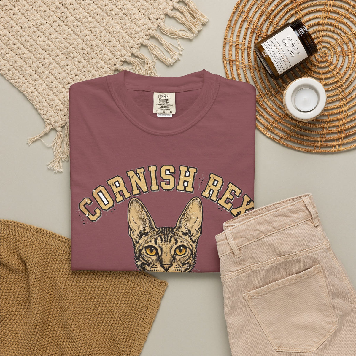 Cornish Rex Wavy Wonder Tee