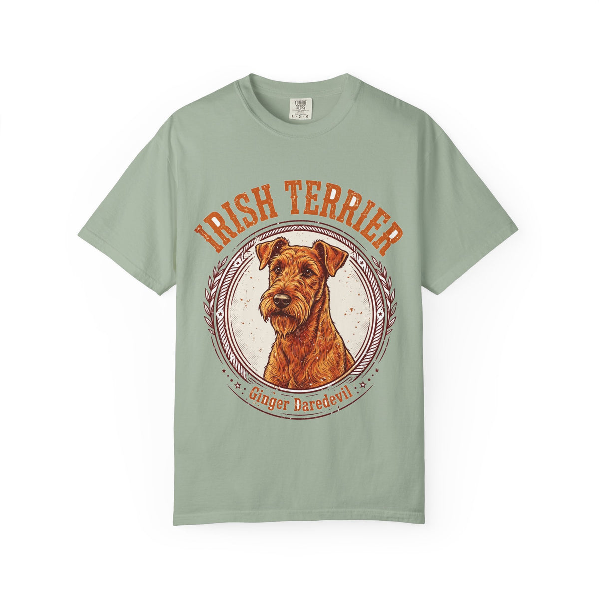 'Ginger Daredevil' Irish Terrier T-Shirt — alternate view
