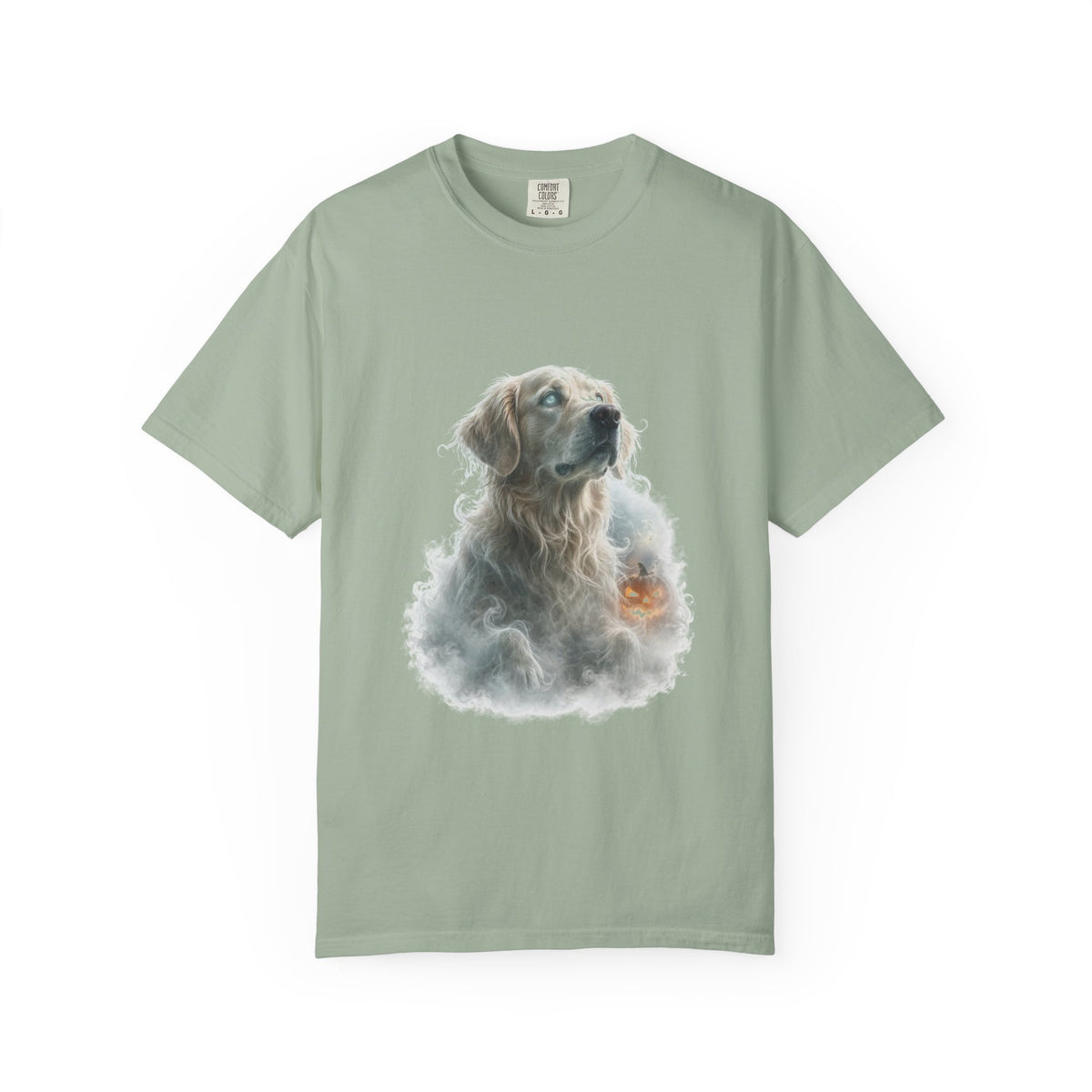 Golden Retriever Spooky Ghost Halloween Tee