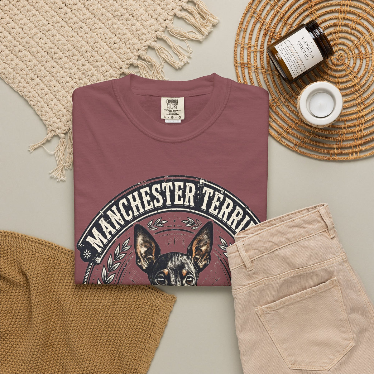 'City Slicker' Manchester Terrier T-Shirt — alternate view