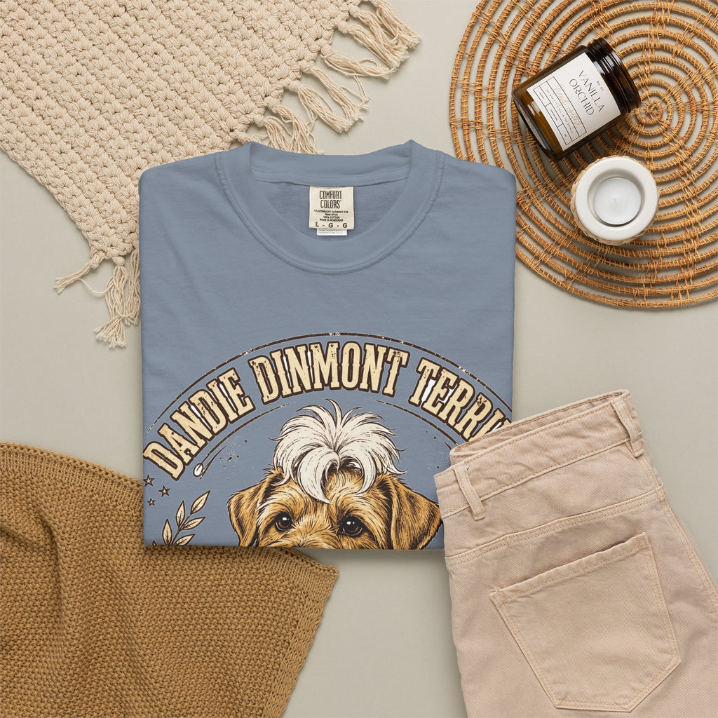 'Topknot Club' Dandie Dinmont Terrier T-Shirt — alternate view