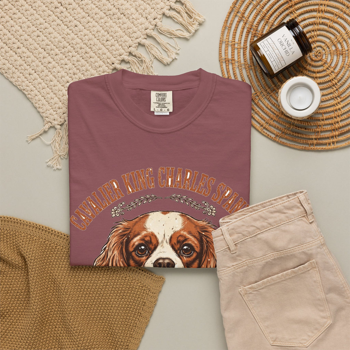 'Cuddlebug' Cavalier King Charles Spaniel T-Shirt — alternate view