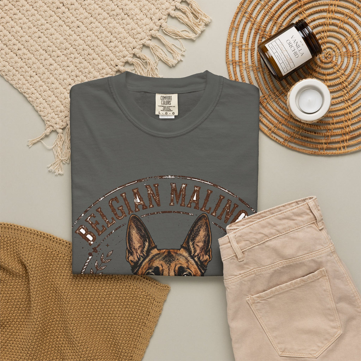 'Malinois Mayhem' Belgian Malinois T-Shirt — alternate view