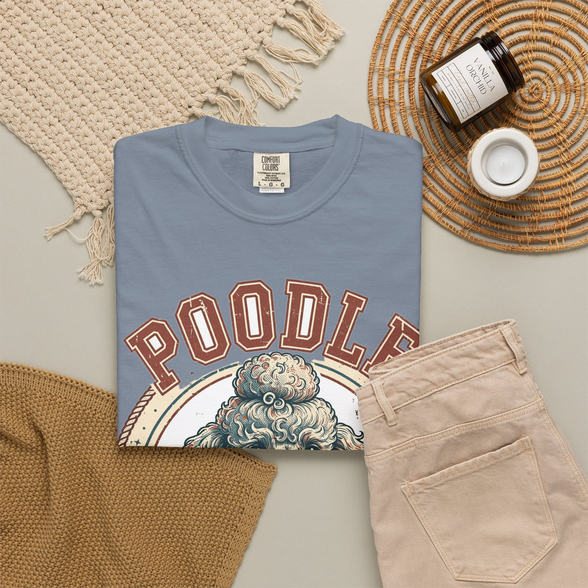 'Fancy Curls Club' Poodle T-Shirt — alternate view