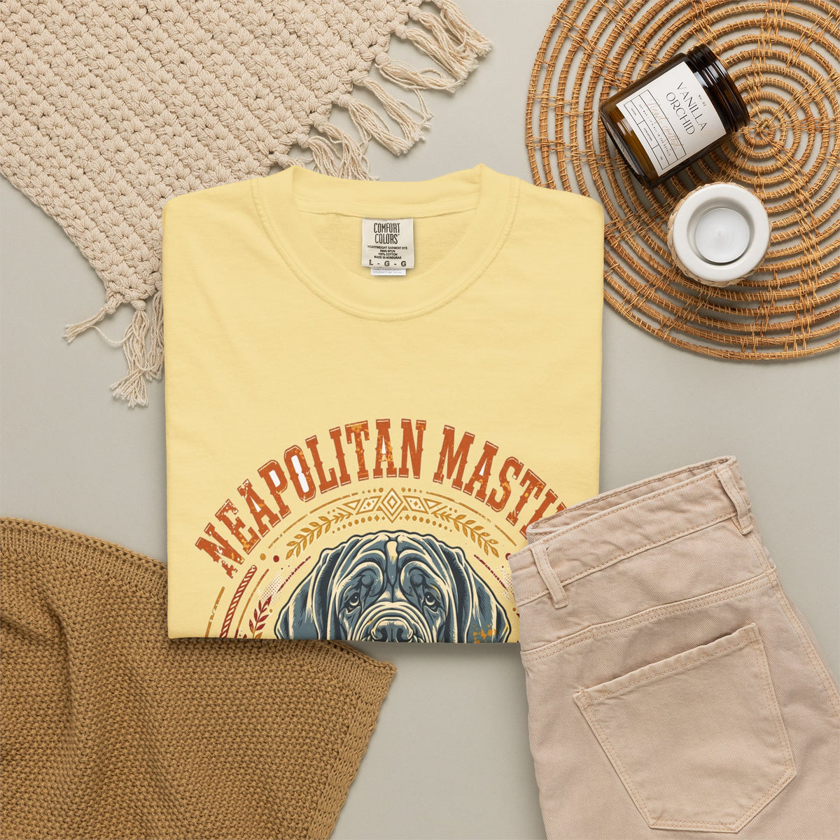 'Heavyweight Hugs' Neapolitan Mastiff T-Shirt — alternate view