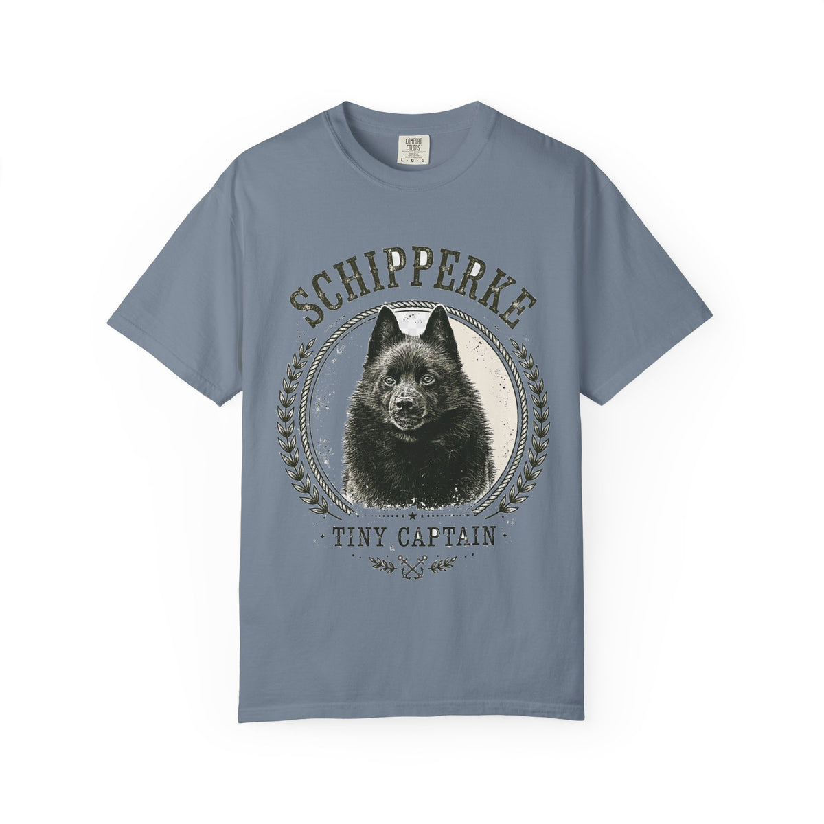 'Tiny Captain' Schipperke T-Shirt — alternate view