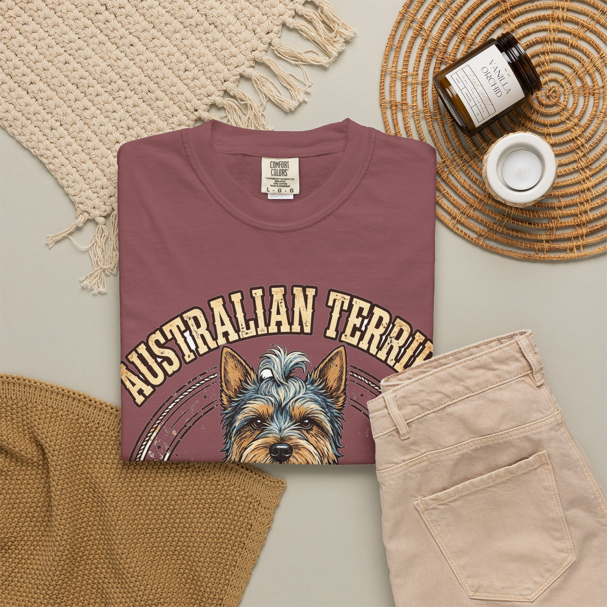Australian Terrier Aussie Tough Tee