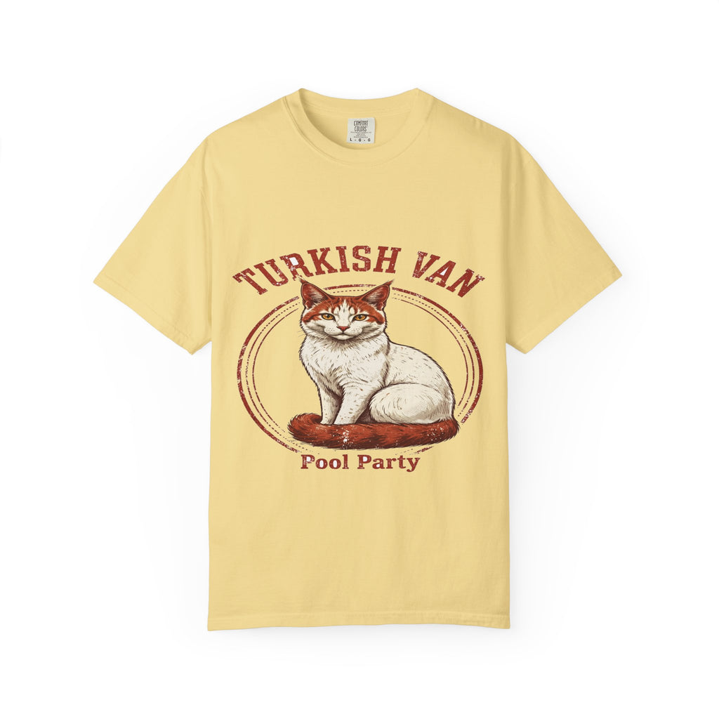 'Pool Party' Turkish Van Cat T-Shirt — alternate view