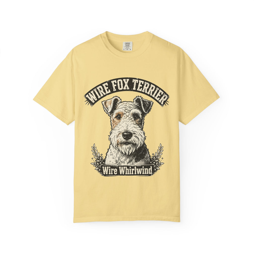'Wire Whirlwind' Wire Fox Terrier T-Shirt — alternate view