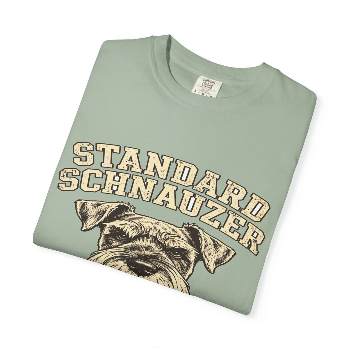'Bearded & Bold' Standard Schnauzer T-Shirt — alternate view