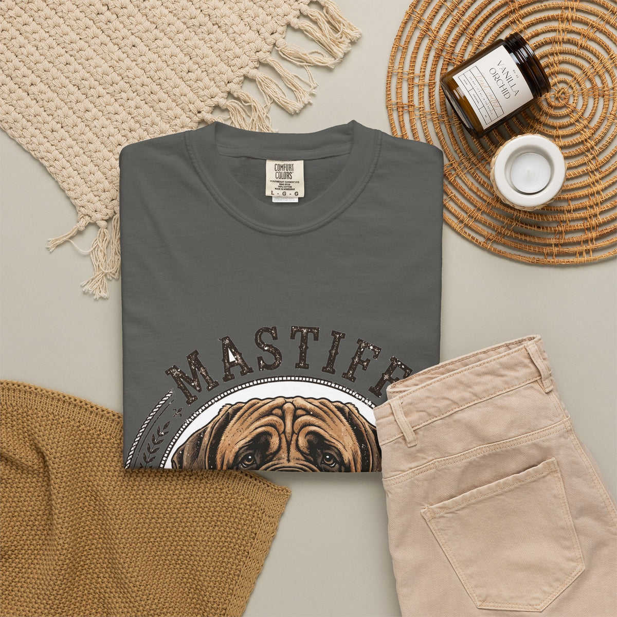 'Big Drool Energy' Mastiff T-Shirt — alternate view
